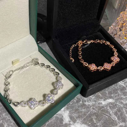 Four petal flower bracelet