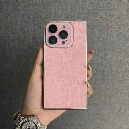Luxury Leopard Pattern Matte Armor Phone Case For iPhones