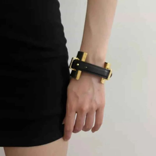 Metal Bangle Golden Wrist Jewelry Belt