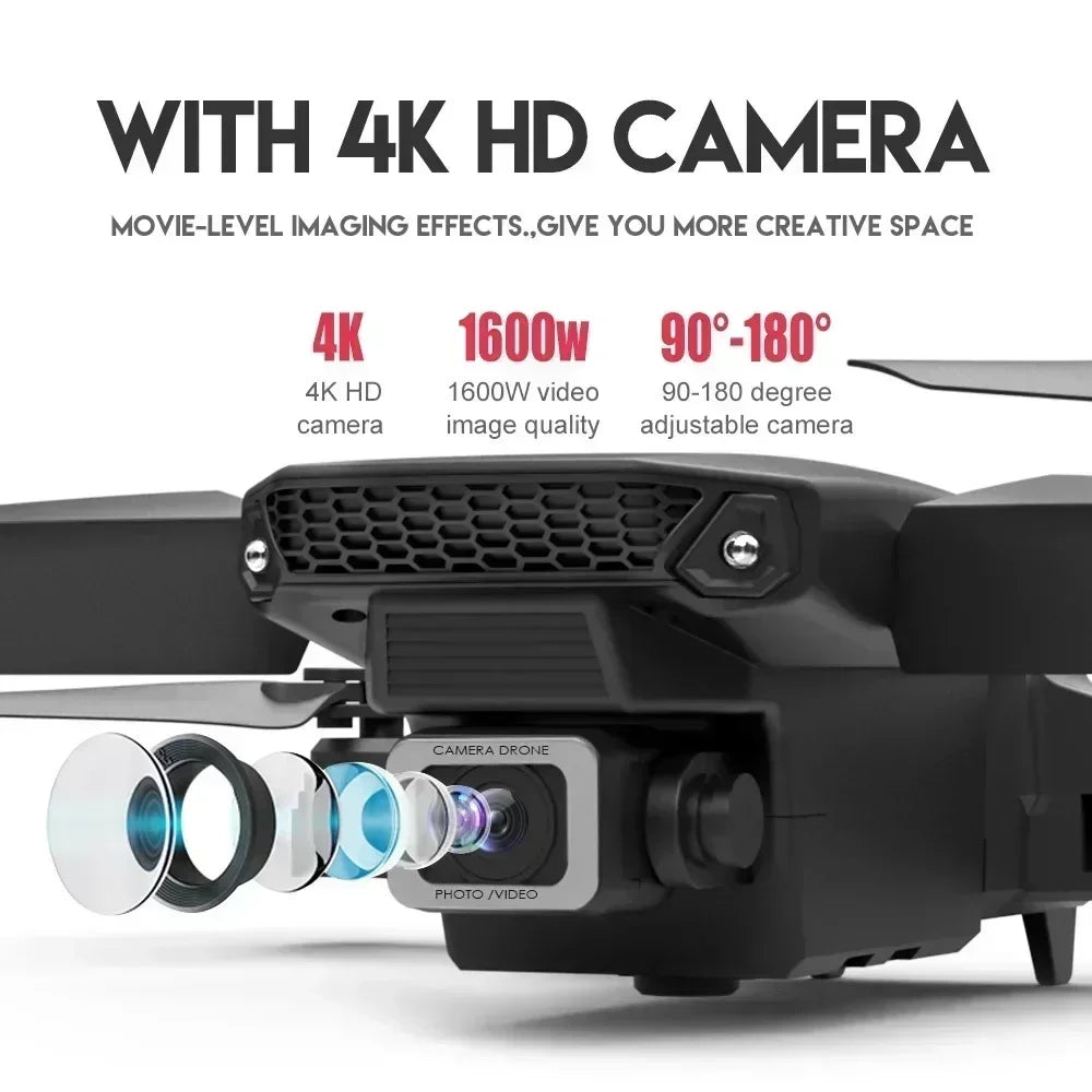 Drone Wide Angle HD 4K 1080P Camera Height Hold RC Foldable Quadcopter Helicopter
