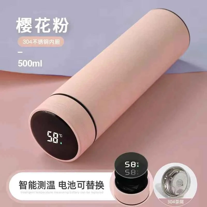 DFShop LED Display Thermos Bottle - Temperature Show - DFShop