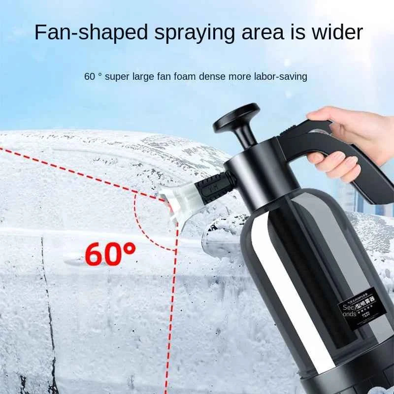 Hand Pump Foam Sprayer for Car Wash with 3 Nozzle Types