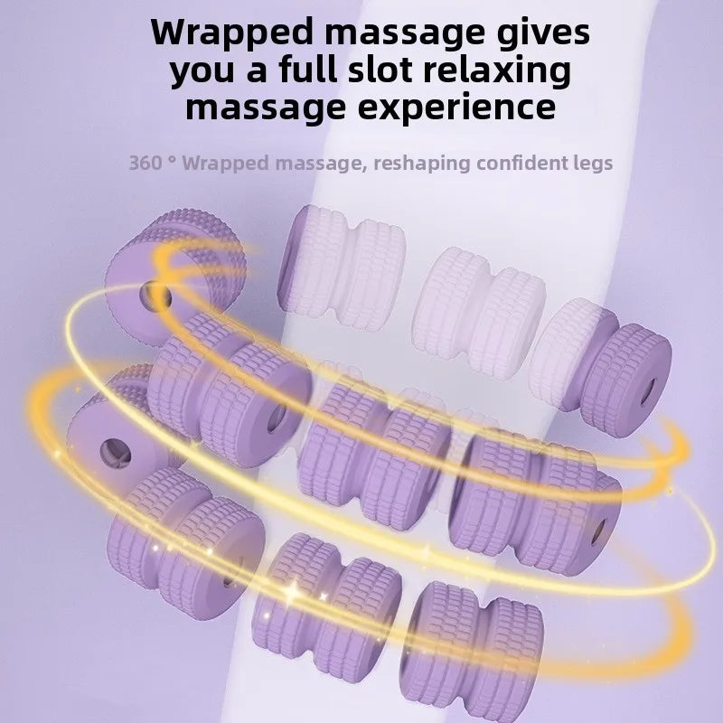 Newest 28 Wheel Annular Leg Clamp Anti-cellulite Massager Body Slimming Roller