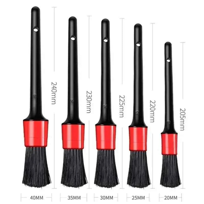 Car Detailing Brush Set - ABS Plastic Brushes for Car Cleaning Dashboard Air Outlet & Wheel Scrubbing