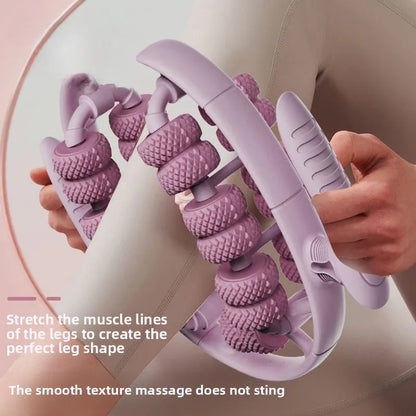 Newest 28 Wheel Annular Leg Clamp Anti-cellulite Massager Body Slimming Roller