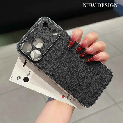 Leather Phone Case For iPhones Luxury Large Window Shockproof Cover