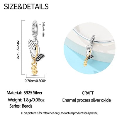 Bracelet Prayer US Dollar Pendants Charms