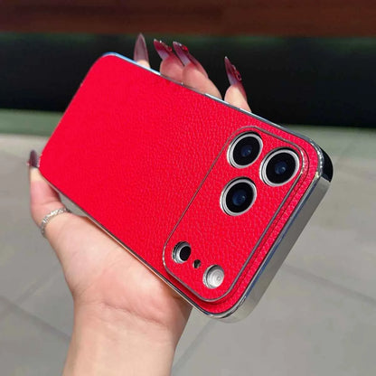 Leather Phone Case For iPhones Luxury Large Window Shockproof Cover