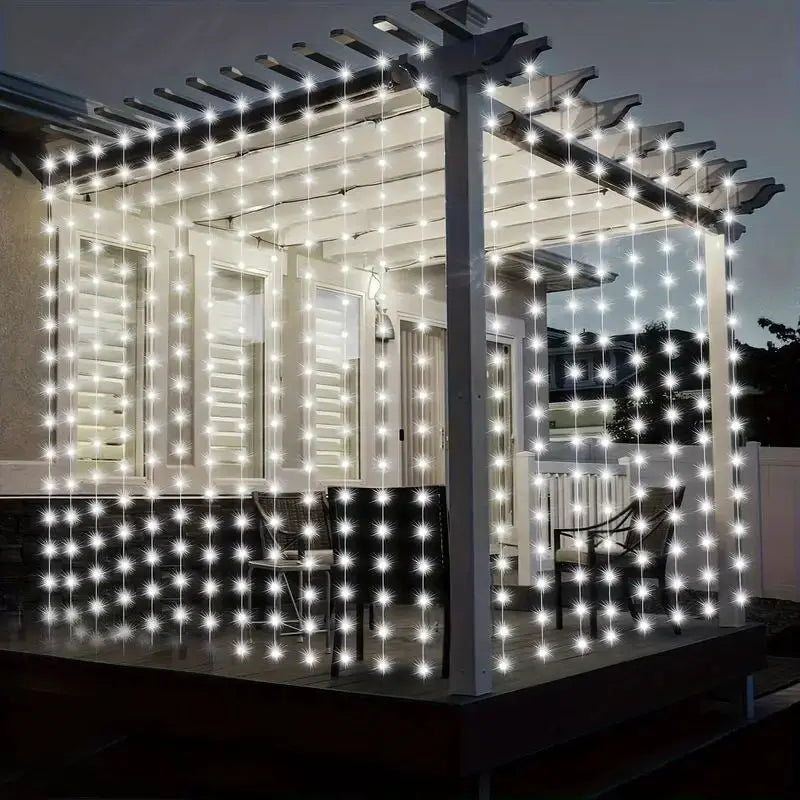 LED Curtain Garland 6x3M/3x3M USB Power Fairy Lights with Remote Control for Christmas New Year Window Decor Festoon Lighting