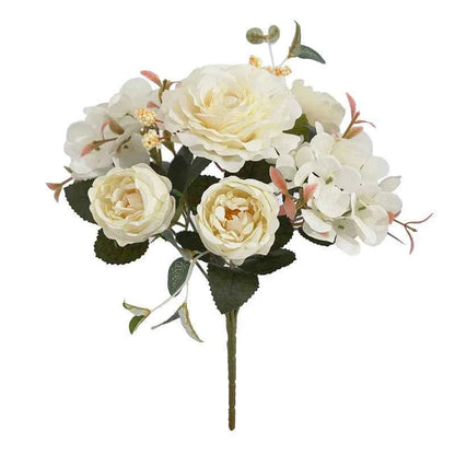 Artificial Flowers Silk Rose Bouquet Fake Plants Decoration Accessories