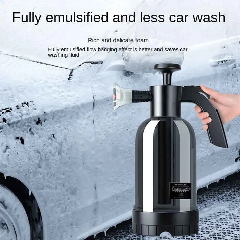 Hand Pump Foam Sprayer for Car Wash with 3 Nozzle Types