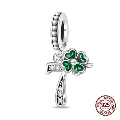 Silver Charms 3mm Original Bracelet Four Leaf Clover