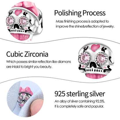 Glow in Skull And Pumpkin Charms Beads Fit 3mm Original Bracelet