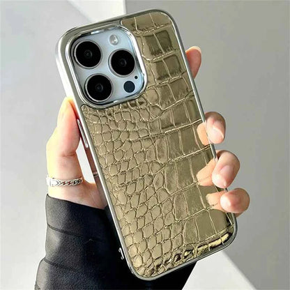 Luxury Colorful Crocodile Leather Texture Phone Case For iPhones