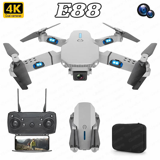 Drone Wide Angle HD 4K 1080P Camera Height Hold RC Foldable Quadcopter Helicopter