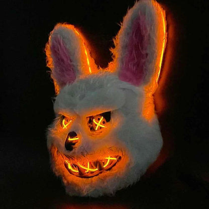 NEW LED  Light Rabbit Bear Mask Halloween Cosplay Face Mask