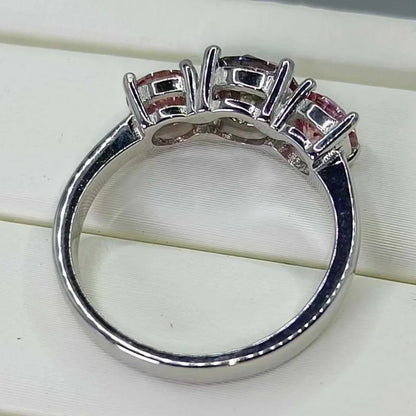 Moissanite Ring 2CT VVS1 Lab Diamond Solitaire Ring