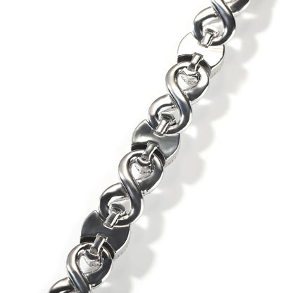 Iced Out Infinity Cuban Chain Necklace Eyes Pave Cubic Zirconia
