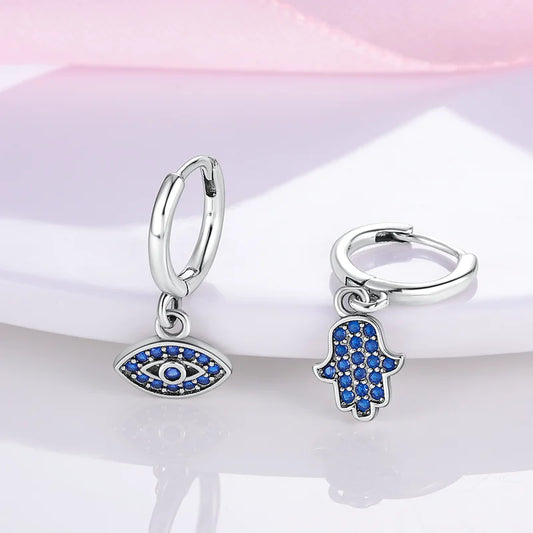 Dreamcatcher Snake Bone Earrings Cross Devil's Eye Feather Ear drop Earring Women Fine Jewelry