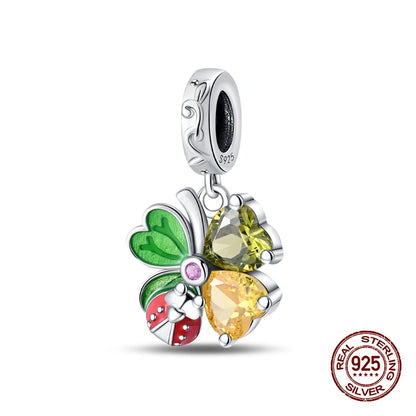Silver Charms 3mm Original Bracelet Four Leaf Clover