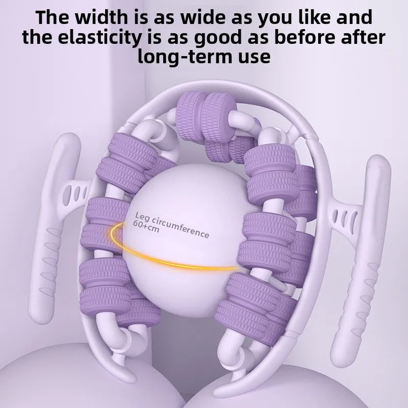 Newest 28 Wheel Annular Leg Clamp Anti-cellulite Massager Body Slimming Roller