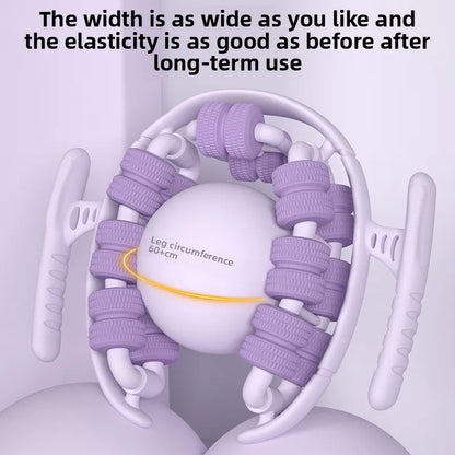 Newest 28 Wheel Annular Leg Clamp Anti-cellulite Massager Body Slimming Roller