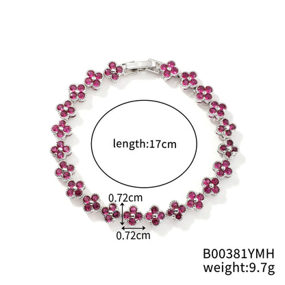 Crystal Flower Lucky Bracelet Women Personalized Bracelet