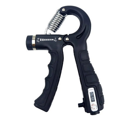 DFShop adjustable hand grip strengthener with black ergonomic handles and resistance settings