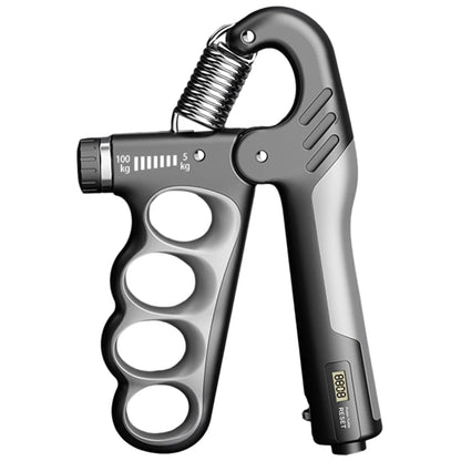 DFShop adjustable hand grip strengthener with ergonomic handles and resistance level display