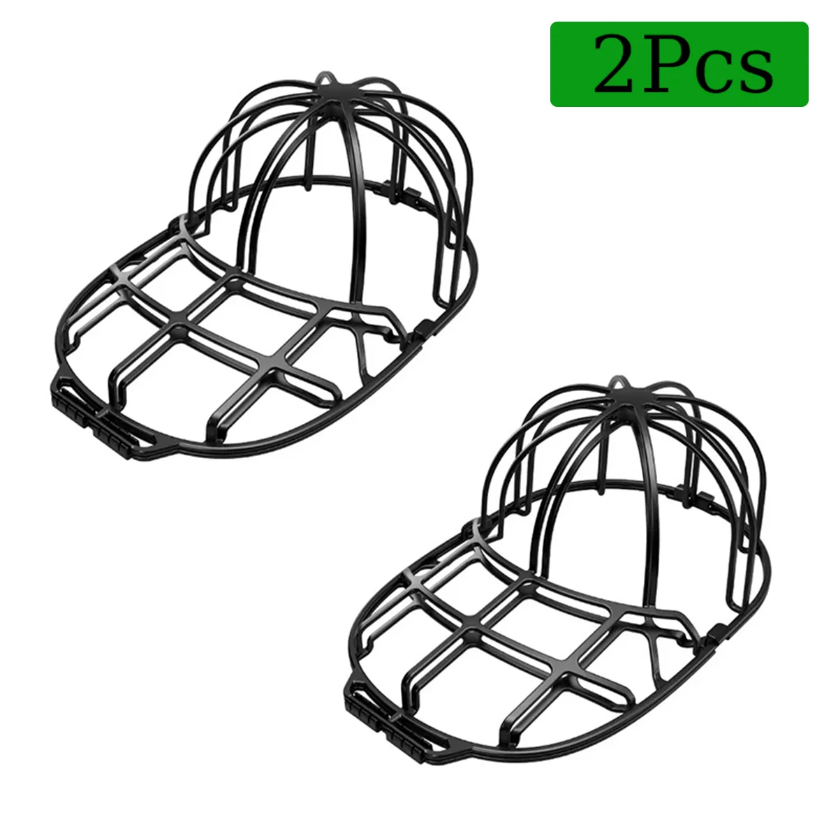 Two black anti deformation cap protector frames to maintain hat shape and prevent crushing