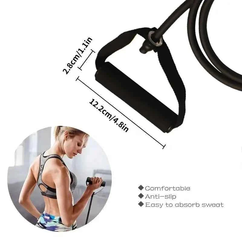 Best resistance bands for home exercise with comfortable anti-slip handles and sweat absorbent grip
