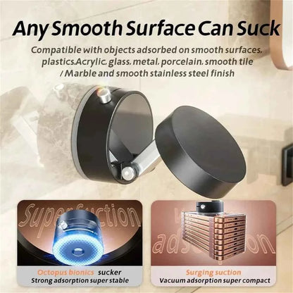 DFShop portable magnetic phone holder with strong suction for smooth surfaces like glass metal and marble