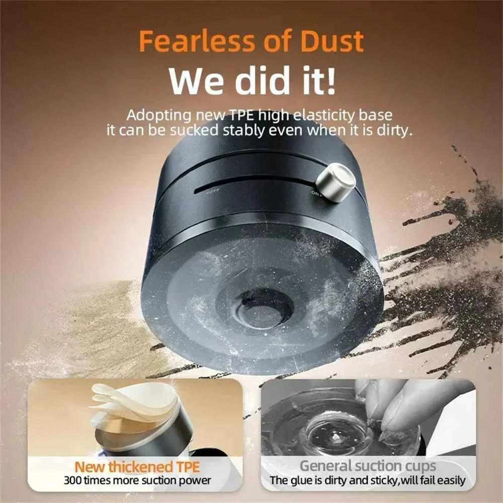 DFShop portable magnetic phone holder with thickened TPE base for strong suction even when dusty