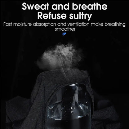 Breathable cycling mask with fast moisture absorption and ventilation for smoother breathing