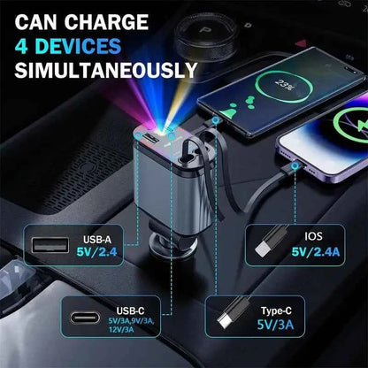 DFShop Car Charger with Spotlight for Trendy Lighting - DFShop