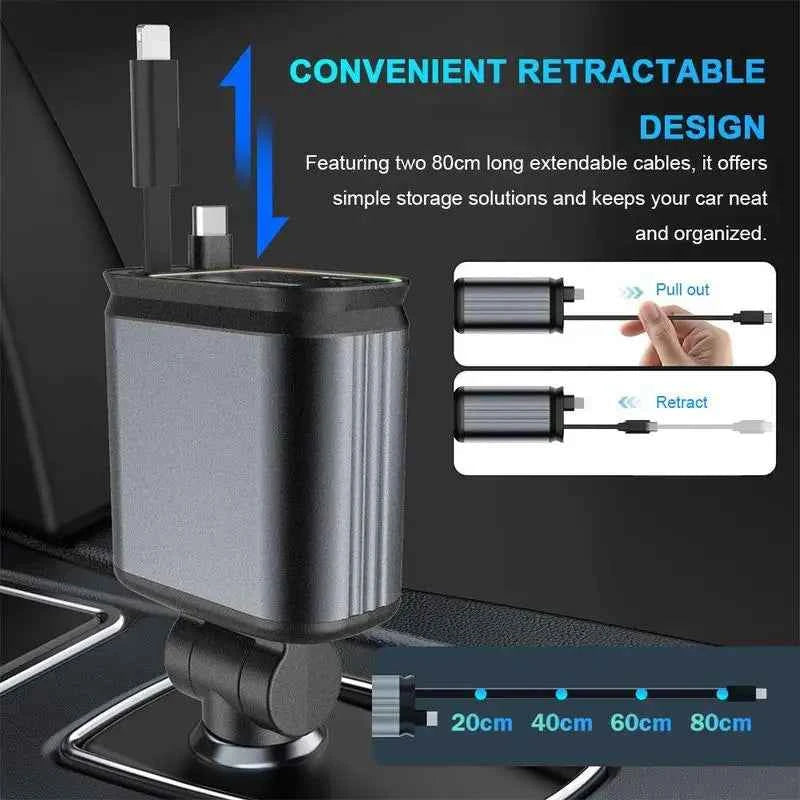 DFShop Car Charger with Spotlight for Trendy Lighting - DFShop
