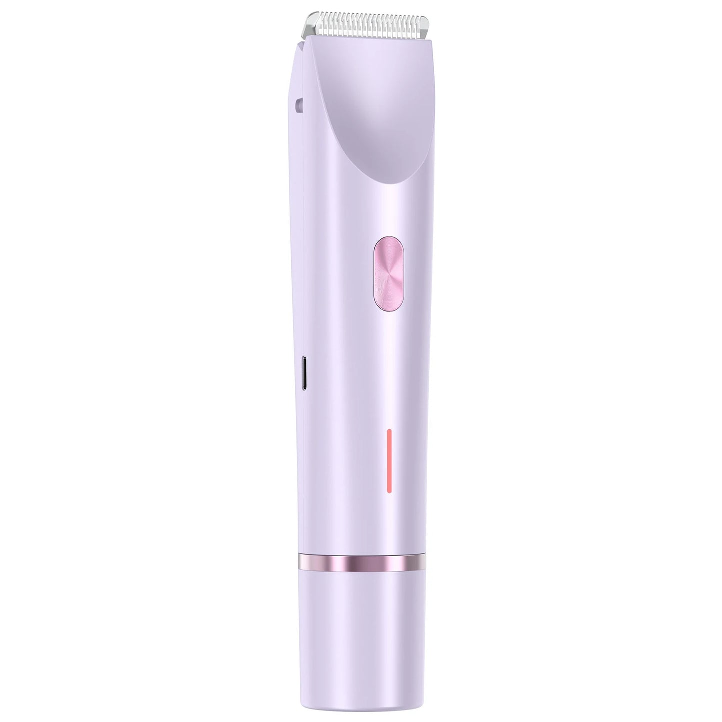 Purple dual hair trimmer for women with ergonomic design and precision blades