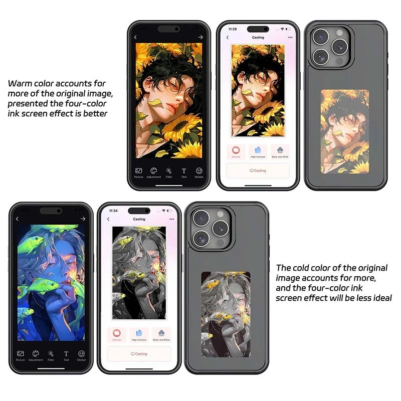 DFShop E Ink Phone Case for iPhone 16 Series - DFShop