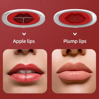 DFShop electric lip plumper device showing apple lips and plump lips effect comparison