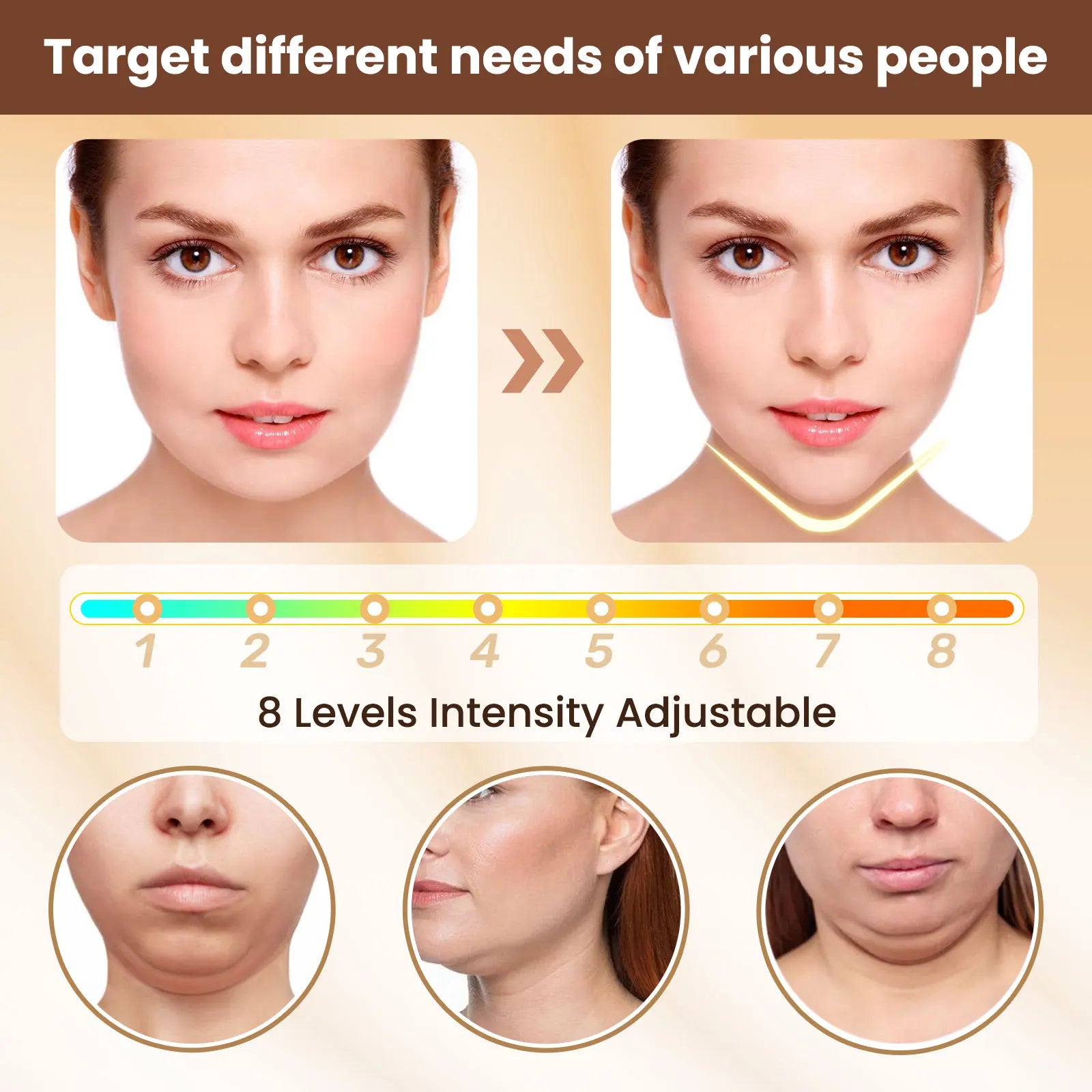 DFShop Electric V Face Lifting Device for Youthful Skin - DFShop