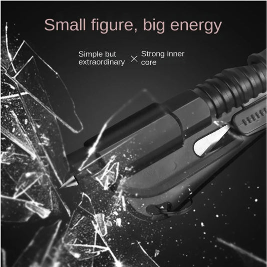 DFShop keychain safety hammer breaking glass with strong inner core and compact design