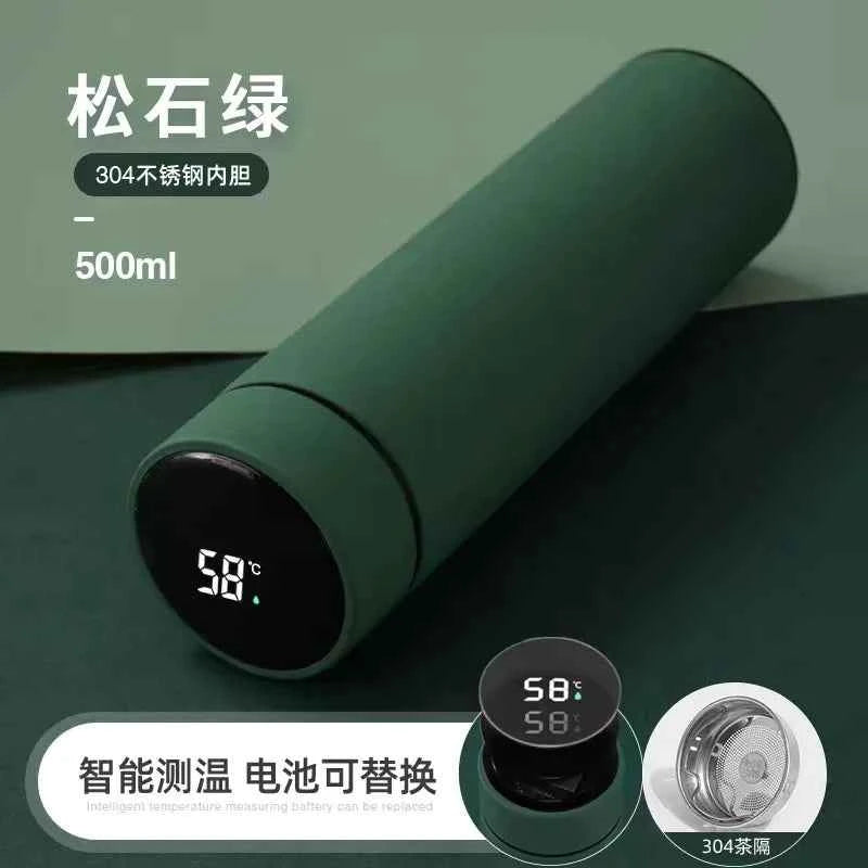 DFShop LED Display Thermos Bottle - Temperature Show - DFShop
