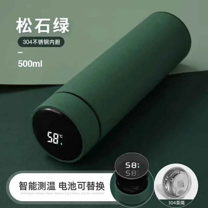 DFShop LED Display Thermos Bottle - Temperature Show - DFShop