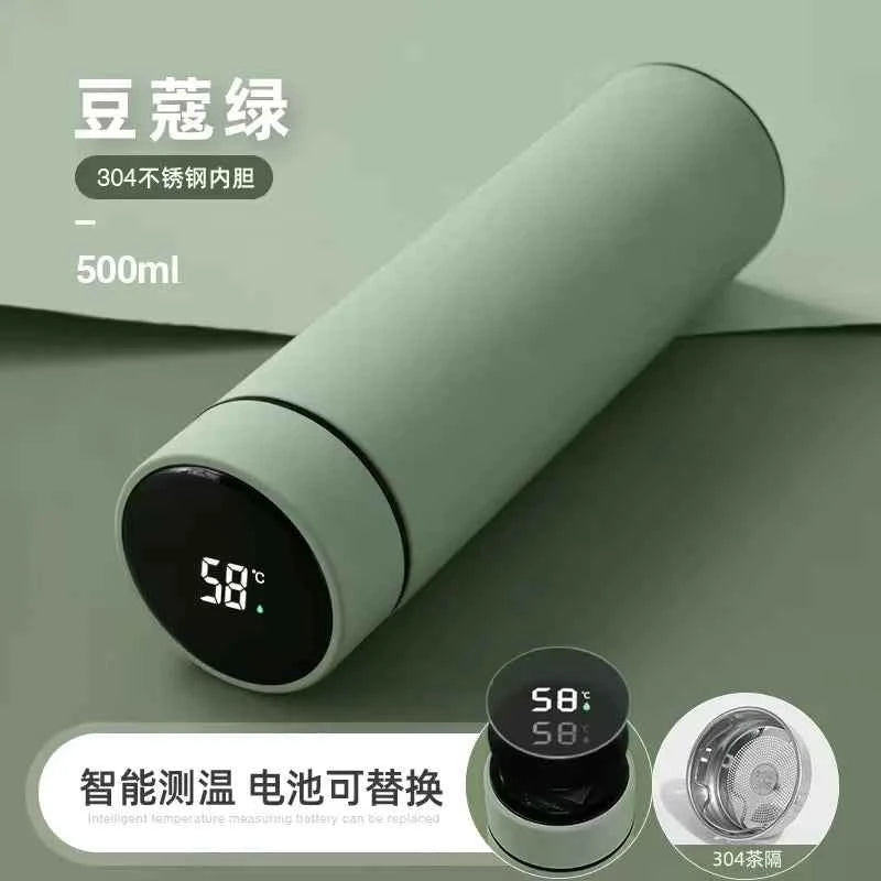 DFShop LED Display Thermos Bottle - Temperature Show - DFShop