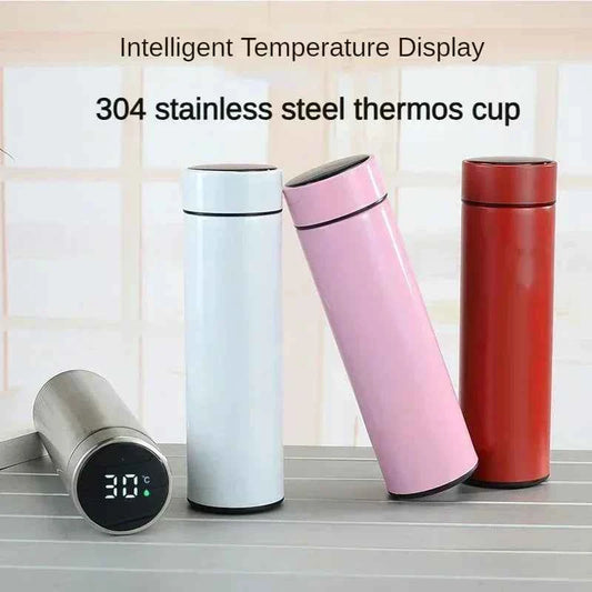 DFShop LED Display Thermos Bottle - Temperature Show - DFShop