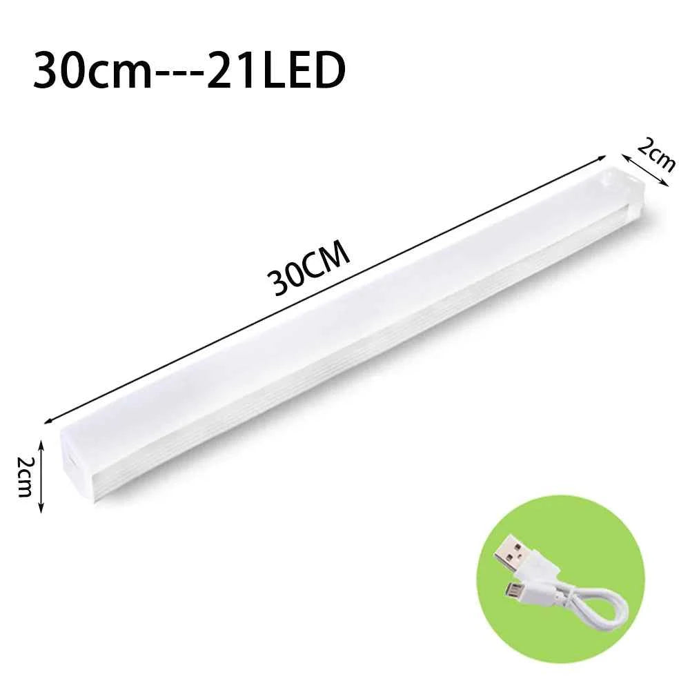 DFShop 30cm LED motion sensor light with 21 LEDs and USB charging cable