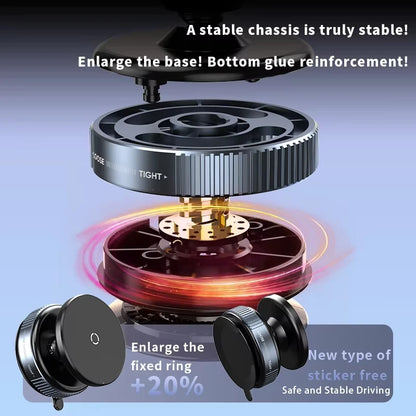 DFShop magnetic car phone holder with stable chassis and reinforced base for safe and stable driving