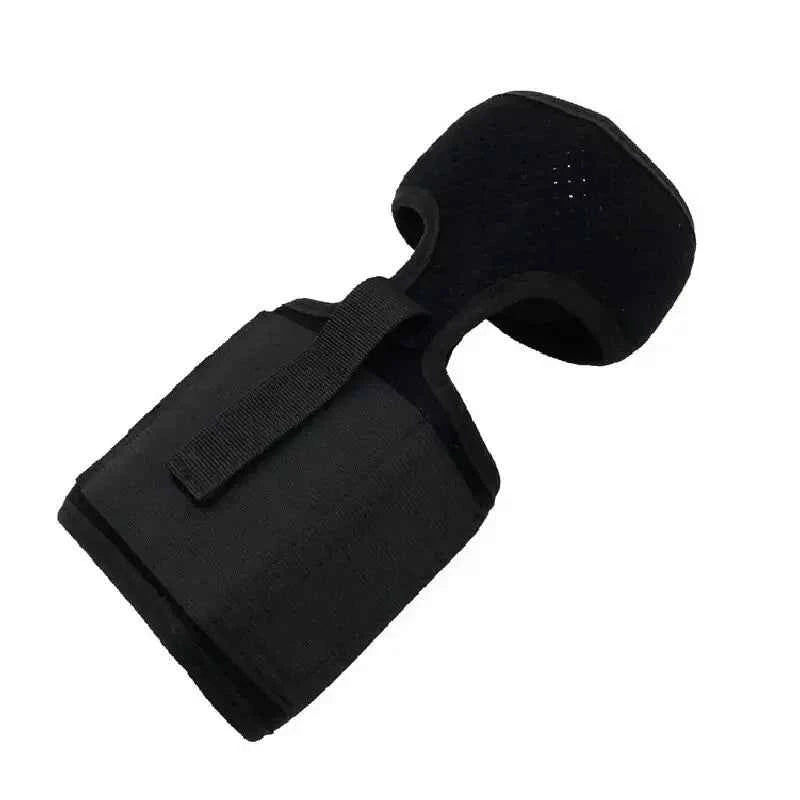 Black DFShop multi-functional leg strap pouch with adjustable strap and breathable material