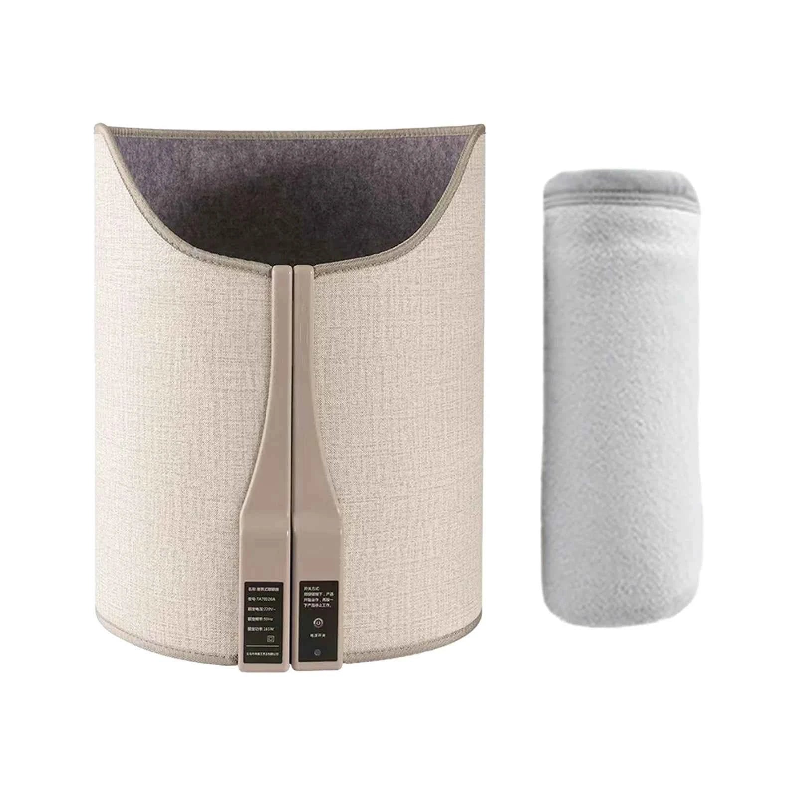 DFShop portable heated foot warmer for home with fabric exterior and removable soft inner lining