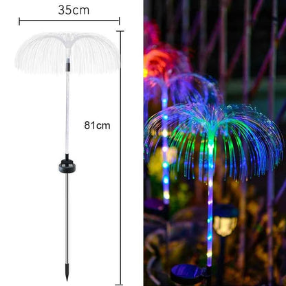 DFShop solar jellyfish garden lights with colorful LED strands and 81cm height for outdoor decoration